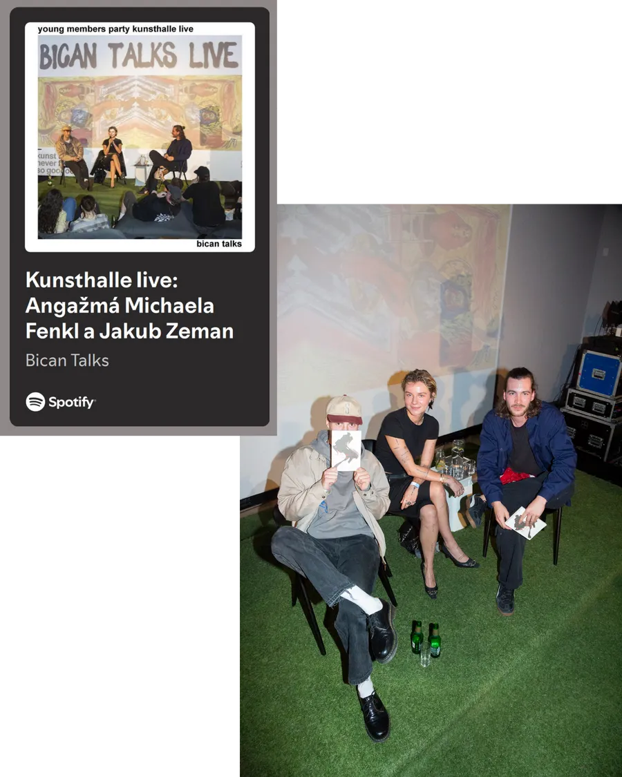 Kunsthalle gallery, Prague, Live interview, 10/2024