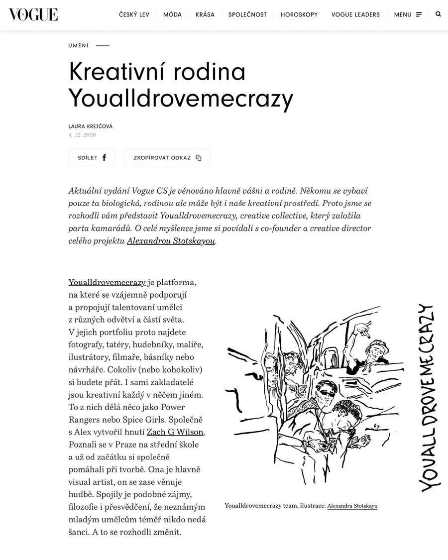 Vogue online, About our creative movement, 12/2020